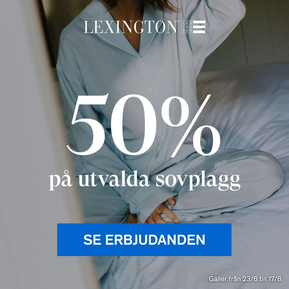 Utvalda sovplagg 50%